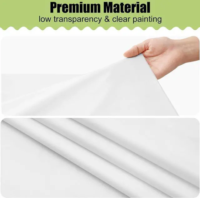 Alt view image 5 of 7 - Smiry Disposable Table Cloth 3 Pack, 54 x 108 Inch Waterproof Plastic Tablecloth, Decorative Rectangle Table Covers for Party, Birthday, Picnic, White