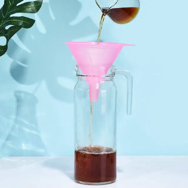 Alt view image 6 of 6 - Delove All Purpose Plastic Funnel Set of 6 - Funnels for Kitchen Use Filling Bottles - Small Funnel Set- Mini/Small//Large - Food Grade and BPA Free