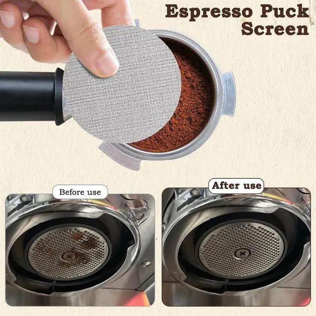 Alt view image 5 of 7 - 54mm Dosing Funnel for Breville Espresso Portafilter, 53.5mm Puck Screen | Compatible with Breville Espresso Machine Accessories, For Breville Series Barista & Bambino Espresso Machines