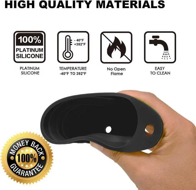 Alt view image 3 of 7 - Funnels for Kitchen Use, Food Grade Silicone Collapsible Kitchen Funnel (Black)