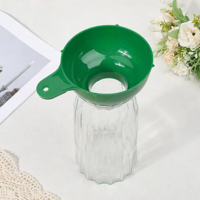 Alt view image 3 of 7 - Wide Mouth Plastic Funnel Canning Funnels for Filling Mason Jars Cooking Kitchen Accessories for Filling Bottles Bags Transferring Liquid Dry Ingredients Oil Coffee Beans Spice Blends