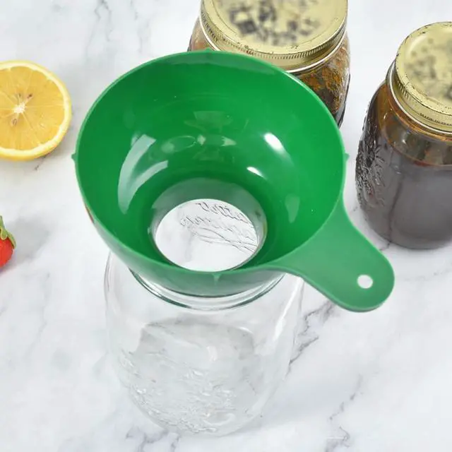 Alt view image 7 of 7 - Wide Mouth Plastic Funnel Canning Funnels for Filling Mason Jars Cooking Kitchen Accessories for Filling Bottles Bags Transferring Liquid Dry Ingredients Oil Coffee Beans Spice Blends