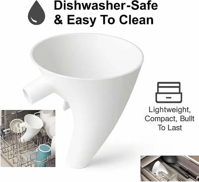 Alt view image 4 of 5 - Flour Funnel for Kitchen Aid Mixer, KitchenAid Mixer Funnel Attachment | Kitchen Aid Mixer Accessories and Attachments: Flour Funnel for Stand Mixer, Fits 4.55 Qt Tilt-Head Models