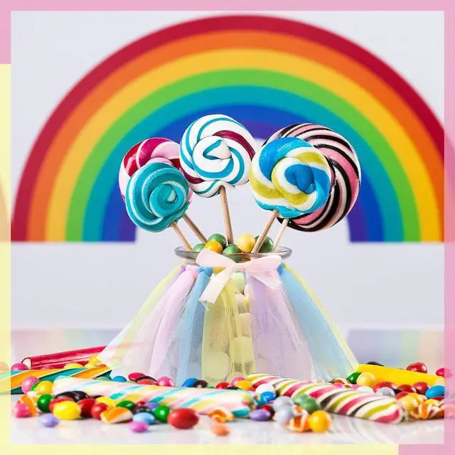 Alt view image 6 of 7 - Tatuo 12 Pieces Mini Tutu Table Skirt Wine Bottle Cover Tutu Skirt Tulle Vase Skirt Decor Garland Centerpieces for Wedding Baby Shower Cake Dessert Birthday Party(Pastel Color)