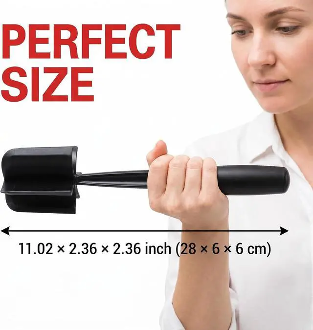 Alt view image 3 of 7 - Meat Masher for Ground Beef, 5-Blade Heat-Resistant Nylon Hamburger Chopper for Nonstick Cookware, Dishwasher Safe, Black