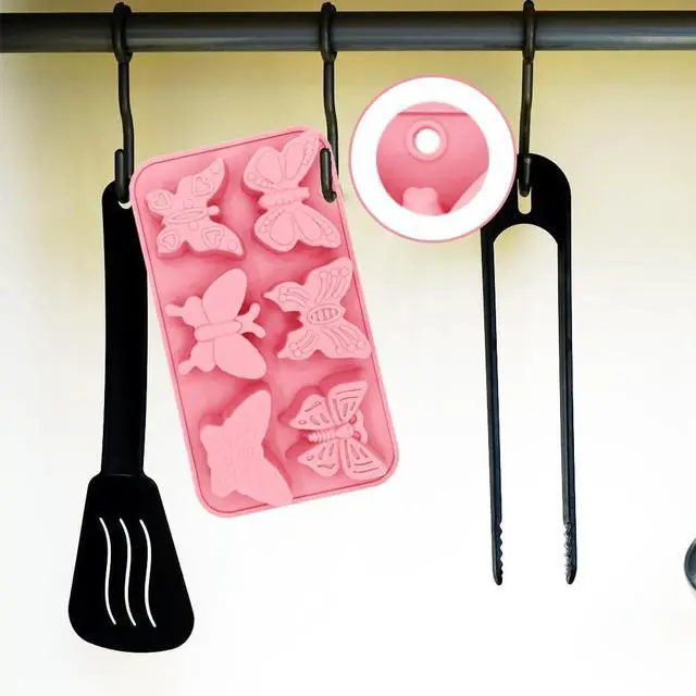 Alt view image 7 of 7 - 2 Pack Cute Butterfly Silicone Molds 3D Butterfly Themed Baking Mould Tray DIY Baking Tool for Chocolate Cake Dessert Candy Mousse Pastry Handmade Soap Cupcake Topper