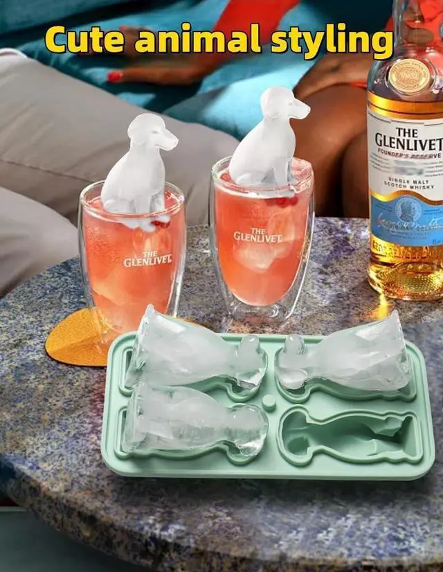 Alt view image 3 of 7 - 3D Labrador Ice Cube Mold, Cute Dog Silicone Popsicle Molds (Pink) | BPA-Free, Easy Demolding, Dishwasher Safe, Animal Popsicle Maker Mold, Cute Kids Ice Cream Molds, Ice Cube Tray for Toddlers