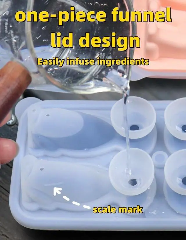 Alt view image 5 of 7 - 3D Labrador Ice Cube Mold, Cute Dog Silicone Popsicle Molds (Pink) | BPA-Free, Easy Demolding, Dishwasher Safe, Animal Popsicle Maker Mold, Cute Kids Ice Cream Molds, Ice Cube Tray for Toddlers
