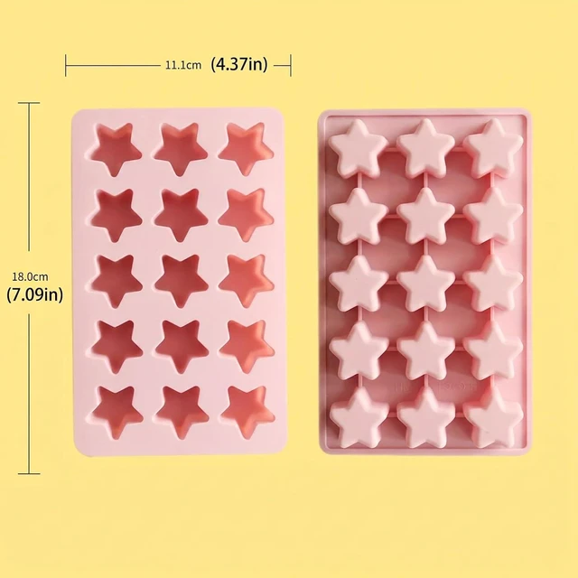 Alt view image 2 of 6 - Cute Ice Cube Trays,Star Silicone Ice Trays,Ice Cube Tray (Star) | Star shaped silicone ice cube trays,easy release non-stick,works for ice, chocolate, wax melts, soap, jello and pudding
