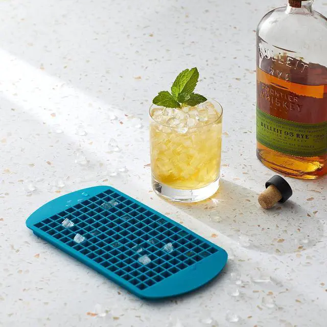 Alt view image 4 of 5 - Houdini Crushed Ice Cubes Tray, Produces 160 Mini Cubes, Blue