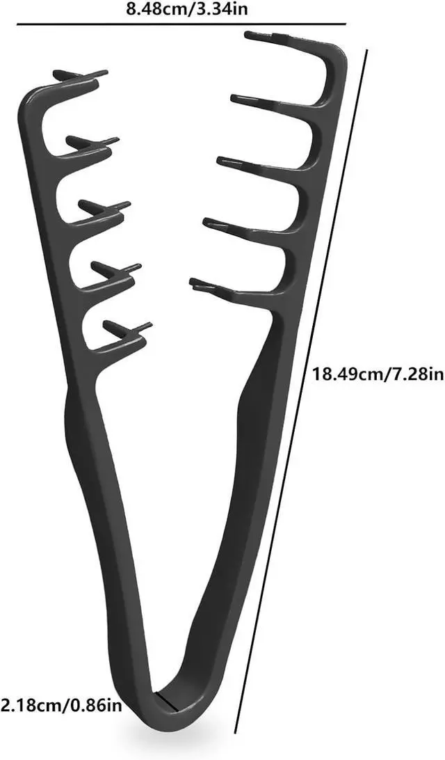 Alt view image 6 of 7 - Texture Comb, Volumizing Fluffy Texture Styling Comb for Men and Women, Wide-Tooth Texturizing Styling Tool for Volume & Fringe Parting, Black