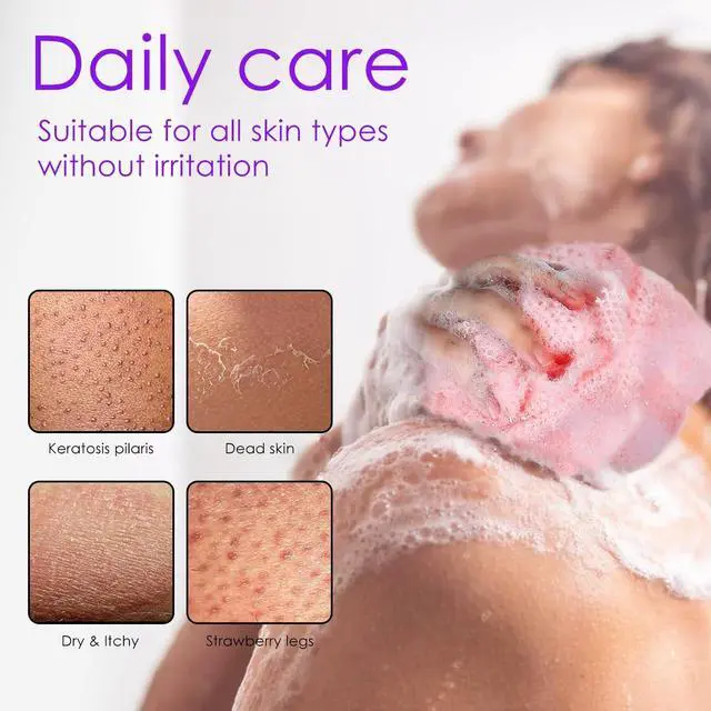 Alt view image 5 of 7 - African Exfoliating Net Sponge, 2 Pack Bath Scrubber for Shower