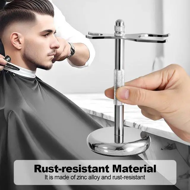 Alt view image 4 of 7 - Safety Razor Stand, Razor Holder for Men Shaving Brush Stand