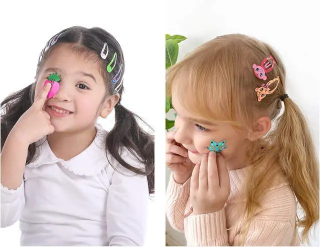 Alt view image 3 of 7 - Hair Clips for Girls, Funtopia 100Pcs Snap Barrettes for Kids Teens Women