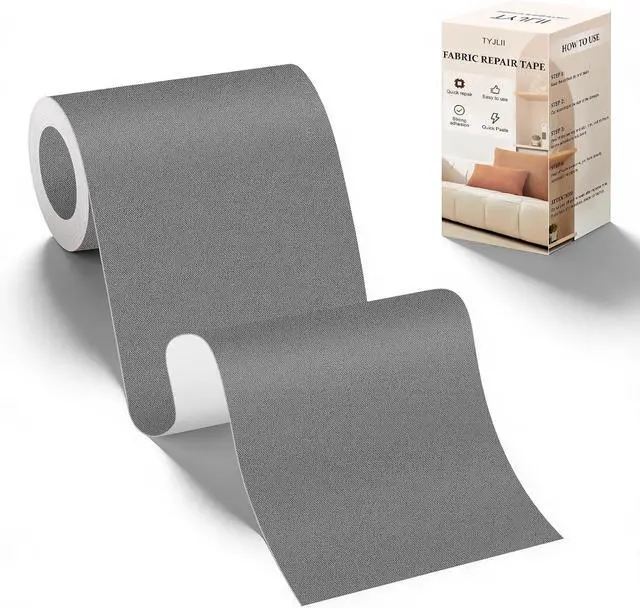 Main image of Velvet Repair Tape,4x71 Inch Self-Adhesive Grey Couch Patch Repair Fabric Patch for Furniture,Sofas,Cushion,Chairs,Suede Goods.