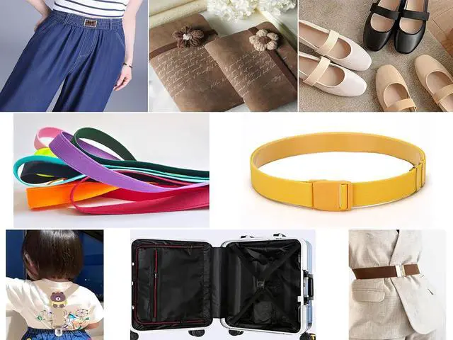 Alt view image 7 of 7 - Elastic Bands 1.5 Inch Heavy Stretch Elastic Strap 4 Yards Black white for Sewing Pants Waistband Crafts(Mixed Color 3, 133832)