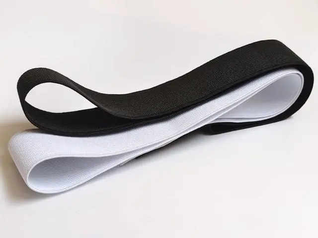 Alt view image 5 of 7 - Elastic Bands 1.5 Inch Heavy Stretch Elastic Strap 4 Yards Black white for Sewing Pants Waistband Crafts(Mixed Color 3, 133832)