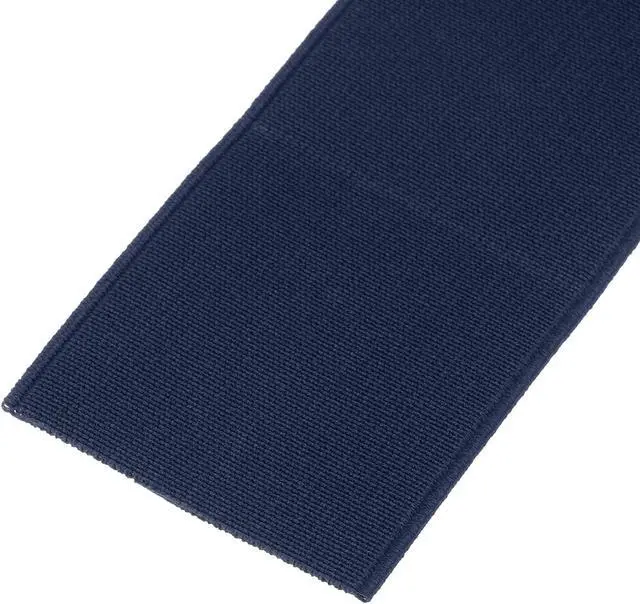 Alt view image 4 of 6 - MECCANIXITY Elastic Bands for Sewing Double Side 5cm(2") 2.75 Yard/8ft Navy Blue Elastic Band Knit High Elasticity for Wigs, Waistband, Pants
