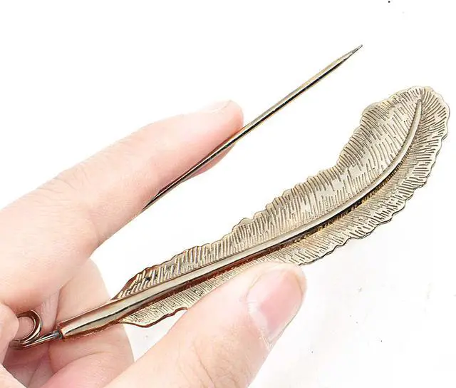 Alt view image 6 of 6 - 5pcs 5 Styles Extra Large Safety Pins Vintage Alloy Brooches Safety Pins Heavy Duty Quality Lapel Pins for Scarf Blankets Skirts Kilts Knitted Fabric Crafts
