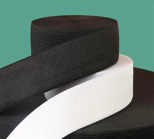 Alt view image 2 of 7 - Elastic Band for Sewing, 1.5 Inch Elastic for Sewing Elastic Straps Wig Band Edge Band Knit Spool Sewing Band for Waistbands Pants Clothes & Lace Front Wigs((10 Yard Black, 10 Yard White)