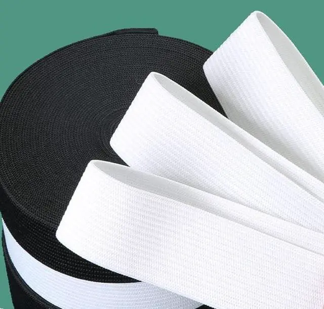 Alt view image 3 of 7 - Elastic Band for Sewing, 1.5 Inch Elastic for Sewing Elastic Straps Wig Band Edge Band Knit Spool Sewing Band for Waistbands Pants Clothes & Lace Front Wigs((10 Yard Black, 10 Yard White)