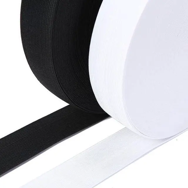 Alt view image 4 of 7 - Elastic Band for Sewing, 1.5 Inch Elastic for Sewing Elastic Straps Wig Band Edge Band Knit Spool Sewing Band for Waistbands Pants Clothes & Lace Front Wigs((10 Yard Black, 10 Yard White)