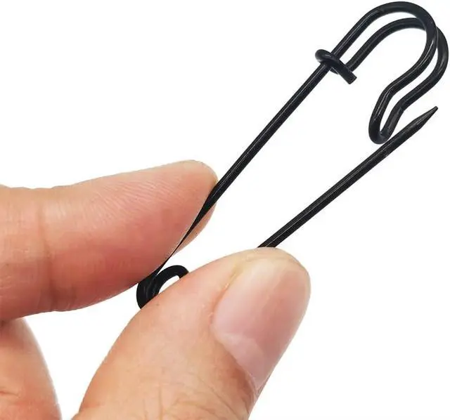 Alt view image 3 of 5 - Safety Pins Brooches 2 inch/50mm Heavy Duty Blanket Pins for Blankets, Crafts, Kilts, Skirts, Sweaters, Shawls - 30 Pack (2 Inch/50mm, Black)
