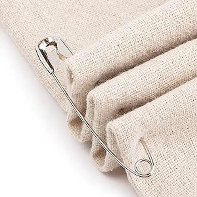 Alt view image 6 of 7 - 50 Pcs Large Safety Pins, 1.8" Heavy Duty Safety Pins for Clothes, Blanket, Crafts - Strong & Secure Locking