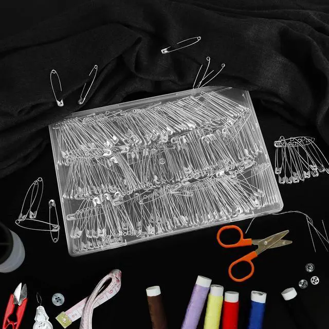 Alt view image 7 of 7 - 400 PCS 2.1 Inch Large Safety Pins, Safety Pin for Clothes, Safety Pins Heavy Duty for Sewing, Clothing and DIY Crafts