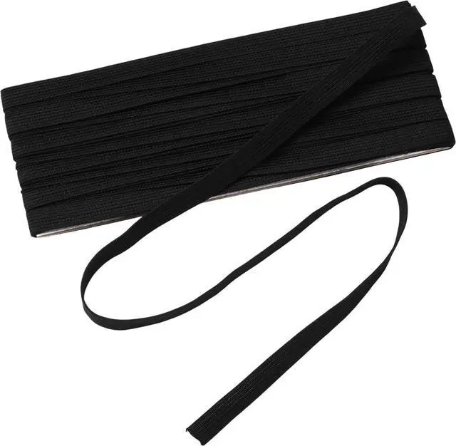 Main image of Shappy Elastic for Sewing Knit Elastic Band (1/2 Inch X 11 Yards,Black)