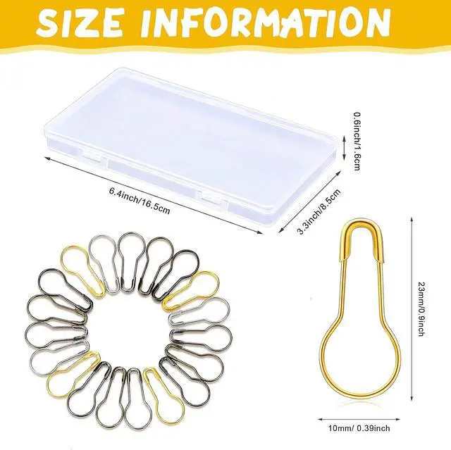Alt view image 3 of 7 - 500 Pieces Bulb Pins for Crafts Gourd Quilting Calabash Safety Pins Clothing Tag Pin for Hand Sewing DIY Crafts Home Accessories(Silver, Black, Gold, Silver Black, Bronze)