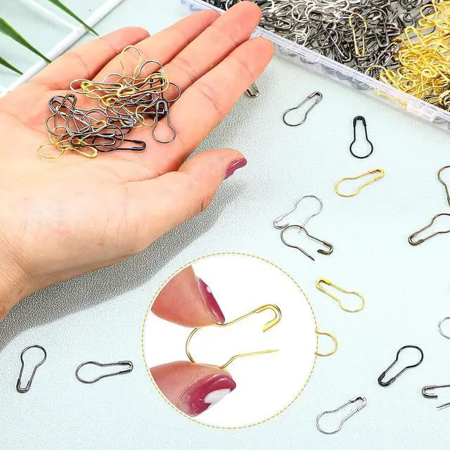 Alt view image 4 of 7 - 500 Pieces Bulb Pins for Crafts Gourd Quilting Calabash Safety Pins Clothing Tag Pin for Hand Sewing DIY Crafts Home Accessories(Silver, Black, Gold, Silver Black, Bronze)