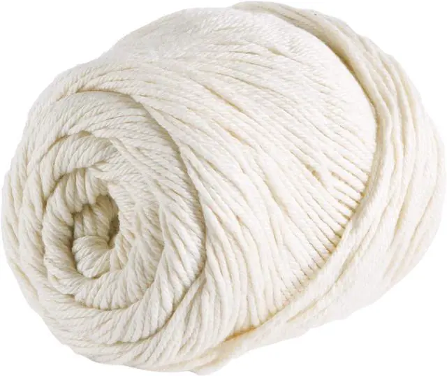Main image of Knit Picks Dishie White Worsted Weight 100% Cotton Yarn for Crocheting | 100g of solid colored yarn in Swan color for dishcloths, machine washable.
