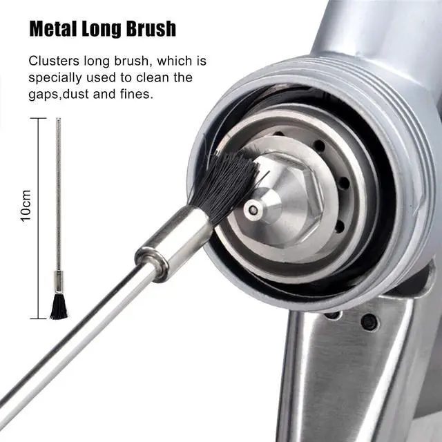 Alt view image 5 of 7 - 17pcs Multi-Purpose Spray Gun Cleaning Kit,Nylon Brushes Paint Gun Cleaning Kit Mini Brushes & Needles for Clean Airbrush Nozzles Spray Guns Tattoo Equipment (17)