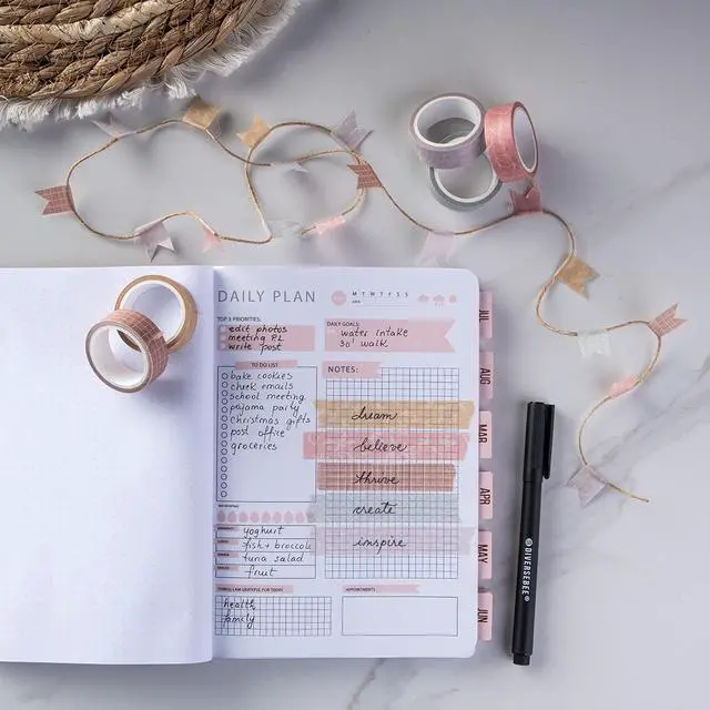 Alt view image 4 of 7 - DIVERSEBEE Pastel Washi Tape Set, 5 Rolls Decorative Scrapbook Tape, Cute Craft Tape, Scrapbooking Bullet Journal Supplies, Bible Journaling, Planner Accessories, Gift Wrap Tape (Forest)