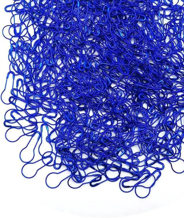 Alt view image 4 of 5 - 500 pcs Safety Pin Clothing Tag Pins Bulb Pin Metal Gourd Pin Calabash Pin for Hand Sewing DIY Crafts Home Accessories (Blue)