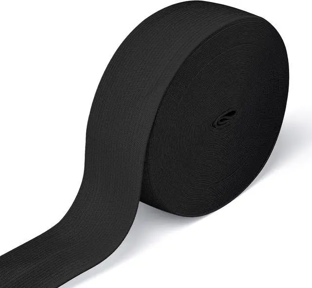 Main image of Airisoer Elastic Bands for Sewing 1.5 Inch x 12 Yards, Black | Stretchable Knit Elastic Spool, Durable & Strong, for Waistbands, Pants, Clothes, DIY Crafts & Sewing, and Everyday Fixes