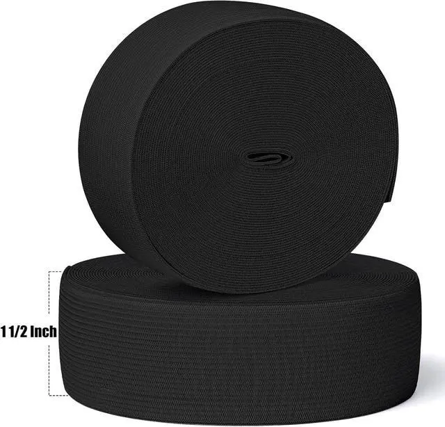 Alt view image 4 of 7 - Airisoer Elastic Bands for Sewing 1.5 Inch x 12 Yards, Black | Stretchable Knit Elastic Spool, Durable & Strong, for Waistbands, Pants, Clothes, DIY Crafts & Sewing, and Everyday Fixes