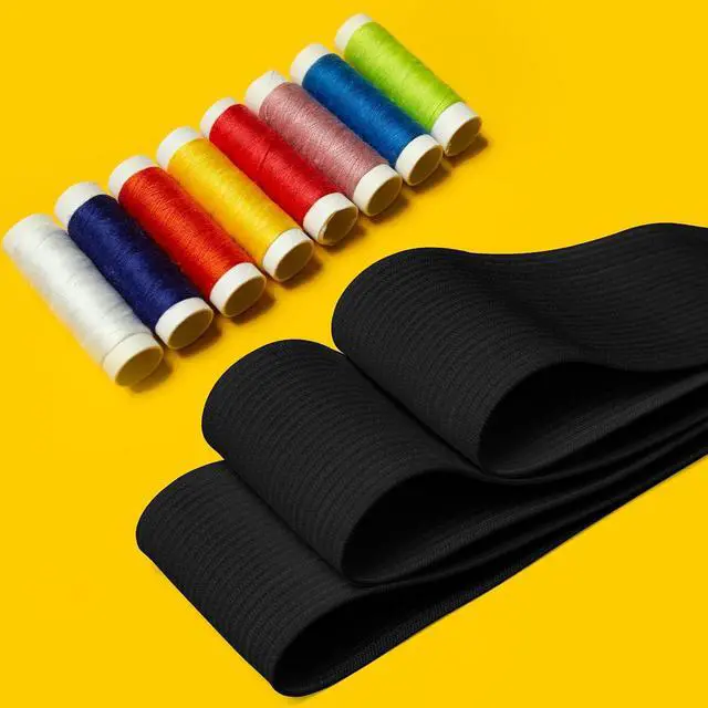 Alt view image 5 of 7 - Airisoer Elastic Bands for Sewing 1.5 Inch x 12 Yards, Black | Stretchable Knit Elastic Spool, Durable & Strong, for Waistbands, Pants, Clothes, DIY Crafts & Sewing, and Everyday Fixes