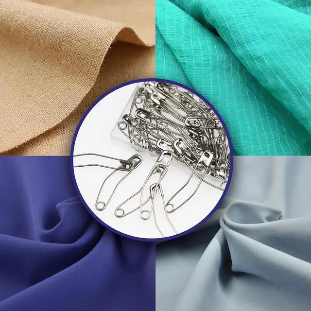 Alt view image 4 of 7 - 2inch Quilt Safety Pin Curve Fabric Pin Baste for Quilting Knitting 100PCS | Sewing Supply Curve Safety Pin Quilt Stainless Steel Fabric Pin Baste for Quilting Knitting Sew Quilt Supply Quilting Pin