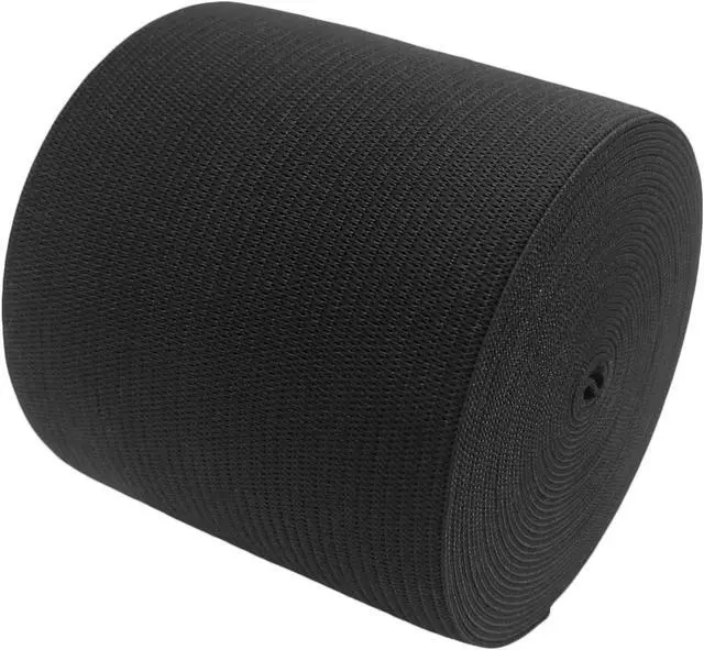 Alt view image 6 of 6 - PAMIR TONG 3inch Black Elastic Band 5yd for Sewing for Sewing | Soft & durable wide heavy-duty stretch for waistbands