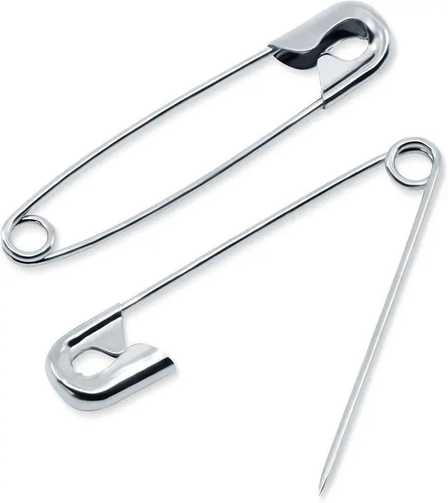 Alt view image 2 of 5 - Dritz 3021 Basting Safety Pins, Size 2 (50-Count), Nickel