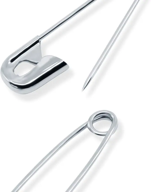 Alt view image 3 of 5 - Dritz 3021 Basting Safety Pins, Size 2 (50-Count), Nickel