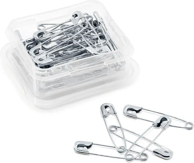 Alt view image 5 of 5 - Dritz 3021 Basting Safety Pins, Size 2 (50-Count), Nickel