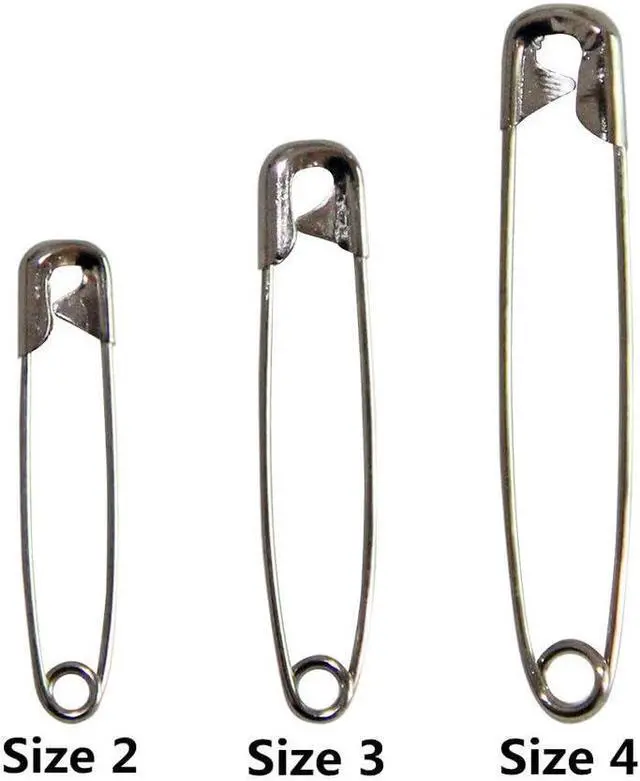 Alt view image 4 of 5 - YiwerDer 60PCS Large Safety Pins, Durable, Rust-Resistant Nickel Plated Steel Pins Size 4, 2.2inch /55mm