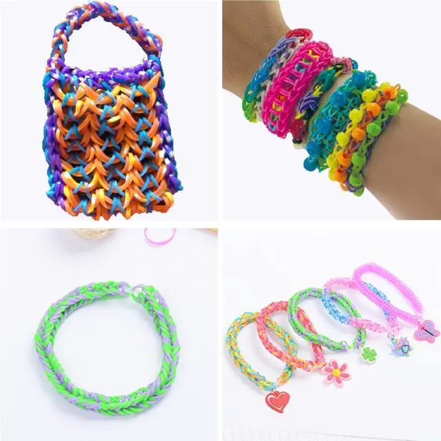 Alt view image 5 of 6 - YUSLROB 2500+ Rubber Band Loom Bracelet Kit,Loom Bracelet Making kit,Best Gifts for Birthday and Christmas with, Rubber Band Refill Kit for