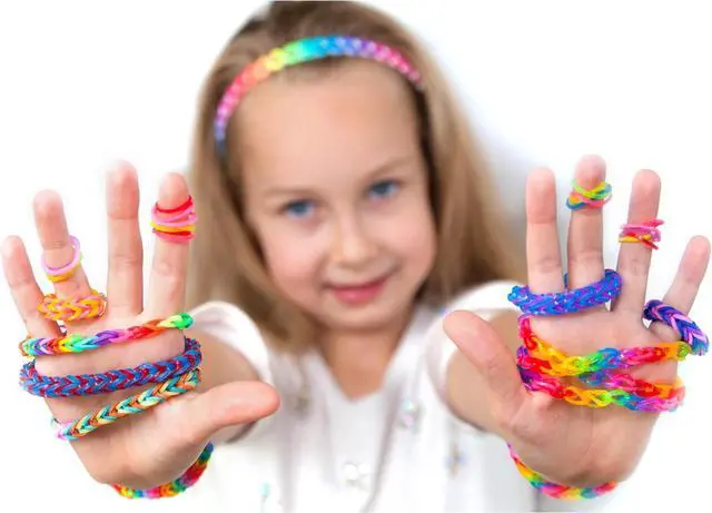 Alt view image 6 of 6 - YUSLROB 2500+ Rubber Band Loom Bracelet Kit,Loom Bracelet Making kit,Best Gifts for Birthday and Christmas with, Rubber Band Refill Kit for