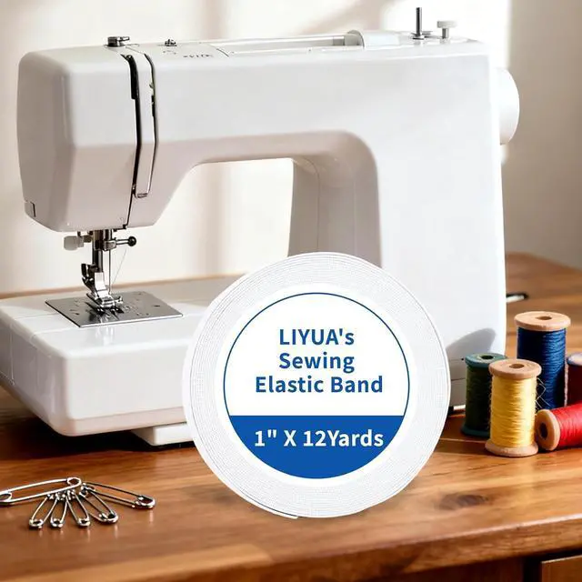 Alt view image 4 of 6 - Elastic Band for Sewing 1 Inch 12 Yards White for Sewing & Crafts | Elastics Cord Braided Stretch Straps for Crafting DIY