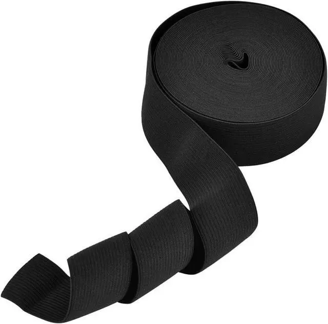 Alt view image 3 of 5 - EBOOT 1 Pcs Elastic Spool (3/2 Inch X 11 Yard,Black)