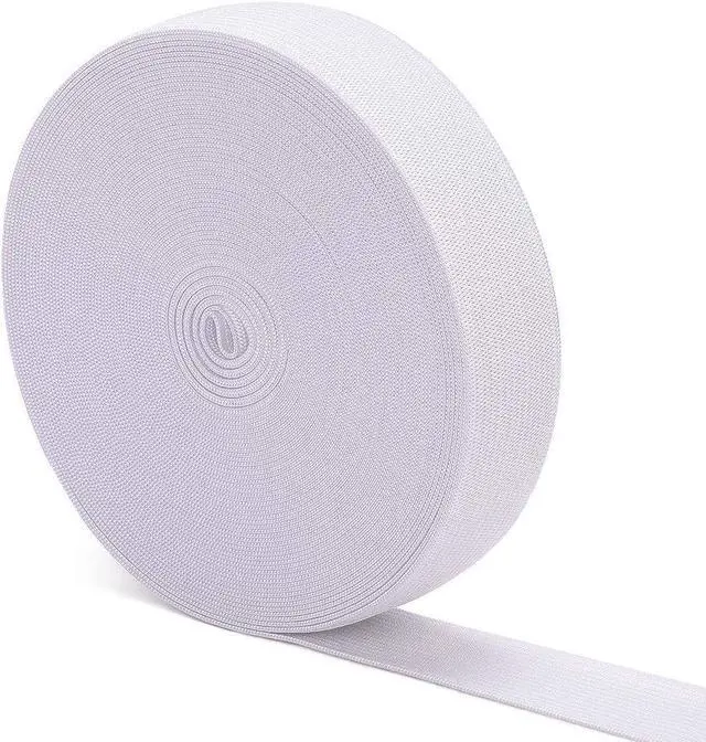Main image of Airisoer Elastic Bands for Sewing 1 Inch x 12 Yards, White | Stretchable Knit Elastic Spool, Durable & Strong, for Waistbands, Pants, Clothes, DIY Crafts & Sewing, and Everyday Fixes